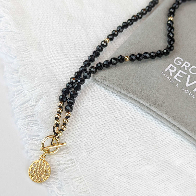 Spinel Mini Tasbih Necklace | Women's Islamic Prayer Beads, 99 Beads