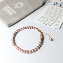 Purple Pearl Tasbih Bracelet | Women's Misbaha, 33 Beads