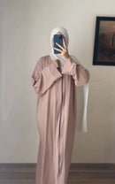 Masha Daily Wear Zipper Abaya 12+ Colors