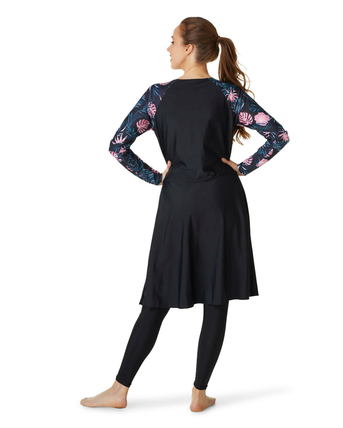 Alvon Women Modest Swim Dress Knee Length Swimsuits Cover Ups UPF 50...