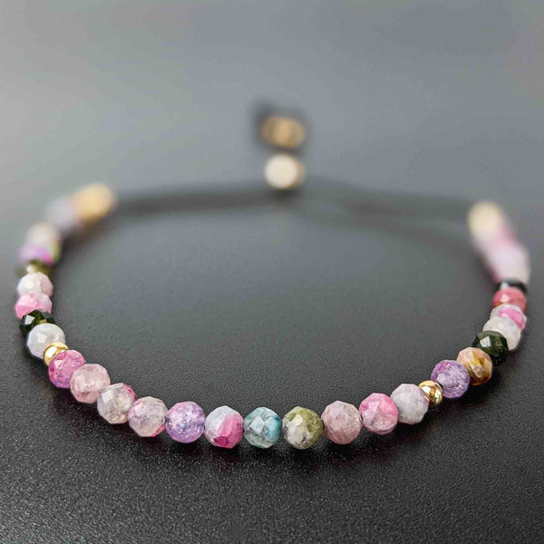 Bracelet Radiance Mini Tasbih pour femme avec 33 perles de tourmaline délicates