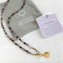 Tourmaline Mini Tasbih Necklace | Women's Islamic Prayer Beads, 99 Beads