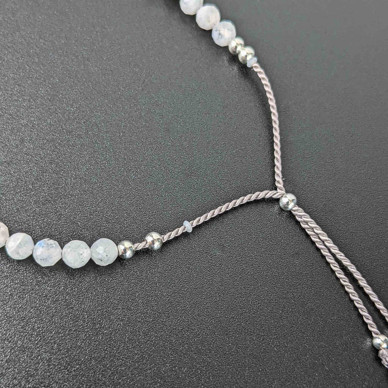 Moonstone Tassel Tasbih Bracelet | Women's Tasbeeh Beads, 33 Beads
