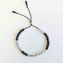 Lava & Moonstone Tassel Tasbih Bracelet | Women's Tasbeeh Beads, 33 Beads