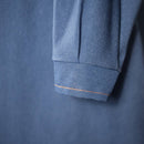 Casual Tunic women cuffed sleeves denim blue