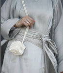 Jade Green Luxury Abaya set knot dress