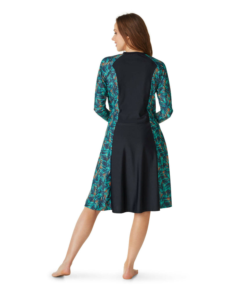 Forest zip thru swim dress SPF50+ Forest zip thru swim dress SPF50+