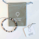 Pink Zebra Jasper Tasbih Bracelet | Women's Dhikr Beads, 33 Beads