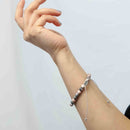 Pink Zebra Jasper Tasbih Bracelet | Women's Dhikr Beads, 33 Beads