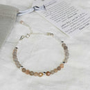 Sunstone & Moonstone Tasbih Bracelet | Women's Misbaha, 33 Beads