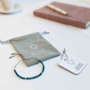 Blue Apatite Tassel Tasbih Bracelet | Women's Tasbeeh Beads, 33 Beads