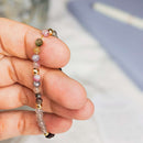 Tourmaline & Garnet Tasbih Bracelet | Women's Misbaha, 33 Beads