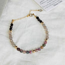 Tourmaline & Garnet Tasbih Bracelet | Women's Misbaha, 33 Beads
