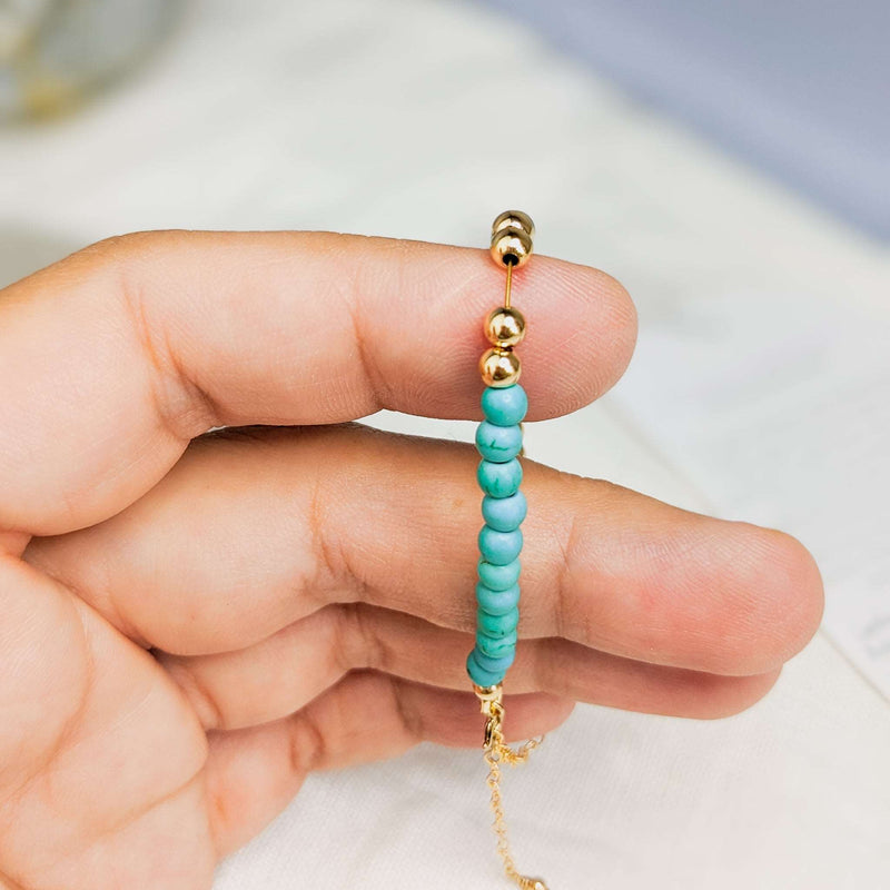 Turquoise Tasbih Bracelet | Women's Misbaha, 33 Beads