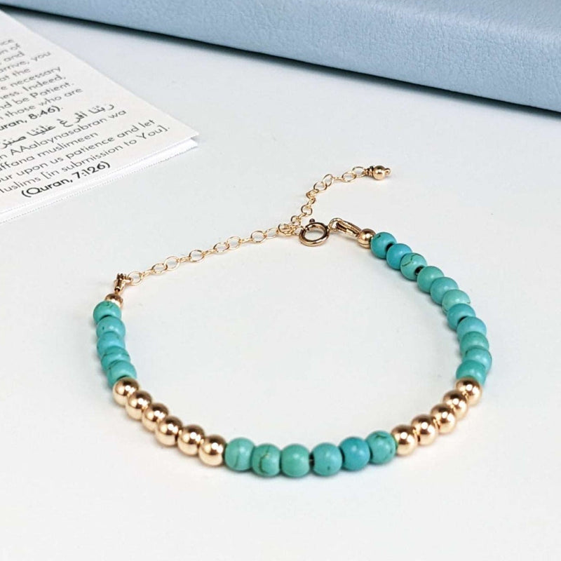 Turquoise Tasbih Bracelet | Women's Misbaha, 33 Beads