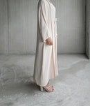 Ecru 2 Piece Abaya