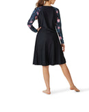 Leaf swim dress SPF50+