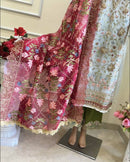 Noor embellished pakistani dress 3 pc set