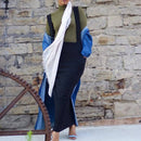 black Maxi Suspender Skirt fitted pockets