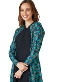 Forest zip thru swim dress SPF50+