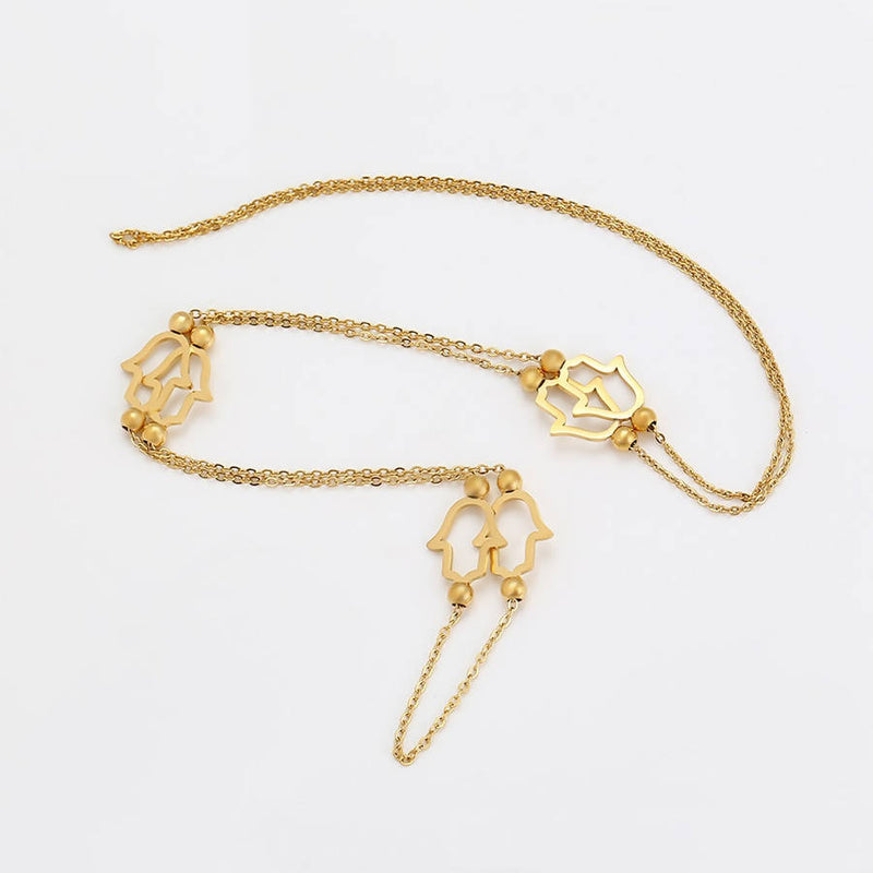 Heavenly Hand of Fatima gold necklace